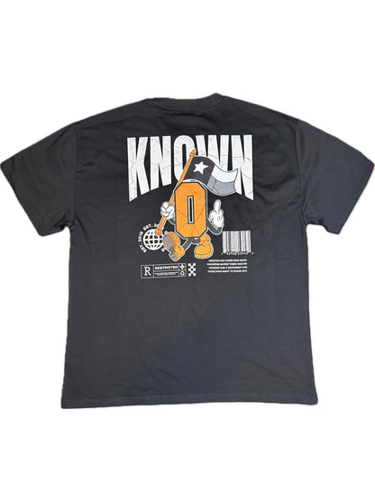 Known Division Tee Faded Black