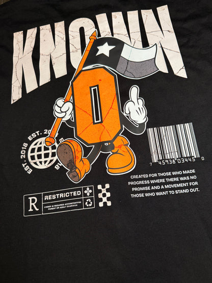 Known Division Tee Faded Black